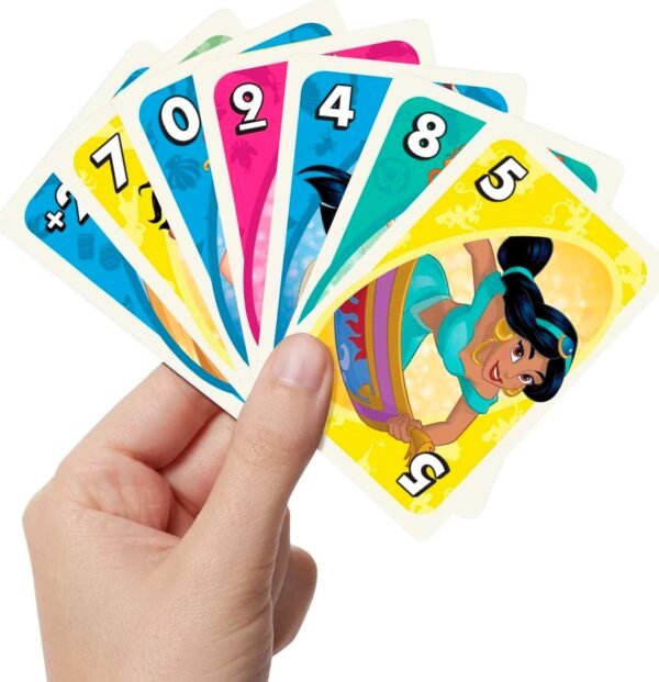 Mattel Games UNO Disney Princesses Card Game for Kids Family Nights Themed Deck Special Rule for 2 to 10 Players.jpg