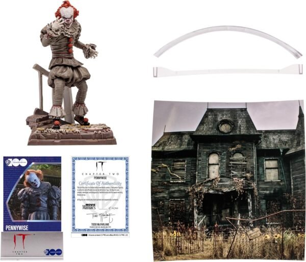 McFarlane Toys WB 100 Pennywise It Chapter Two Movie Maniacs 6in Posed Figure.jpg
