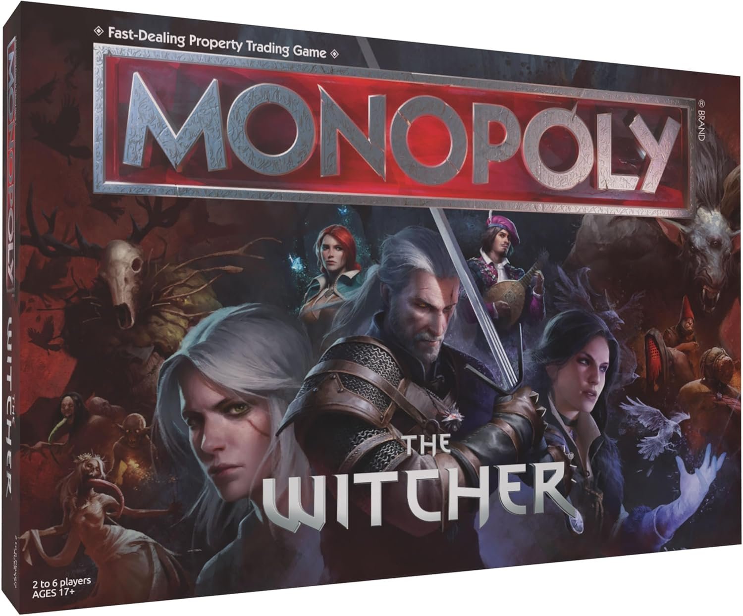 Monopoly The Witcher Play as Crystal Skull Flaming Book.jpg