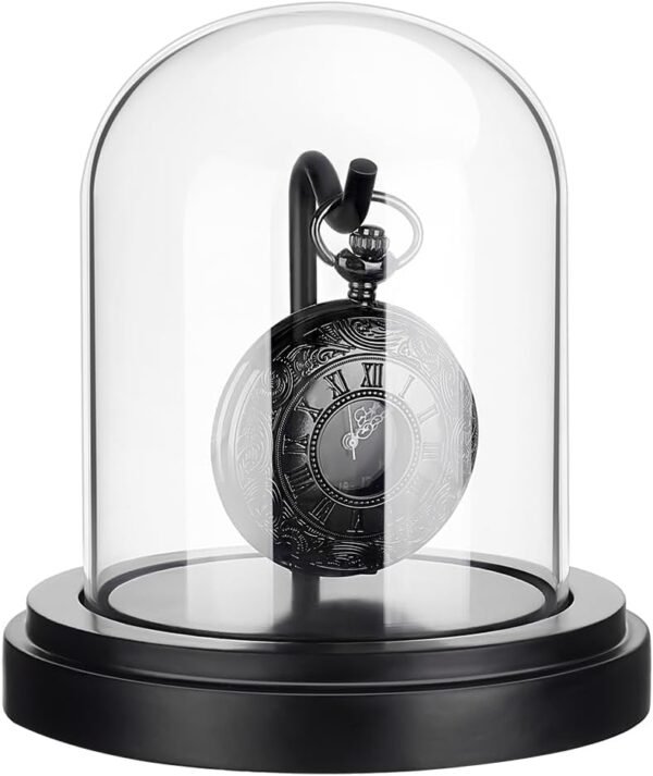 PH PandaHall 3x4 inch Pocket Watch Display Case Watch Glass.jpg