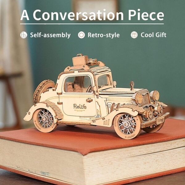 Rolife 3D Wooden Puzzles Retro Car Model Collectibles Wooden Model Kits for Adults Desk Toys Display Gift for BoysGirls Vintage Car.jpg