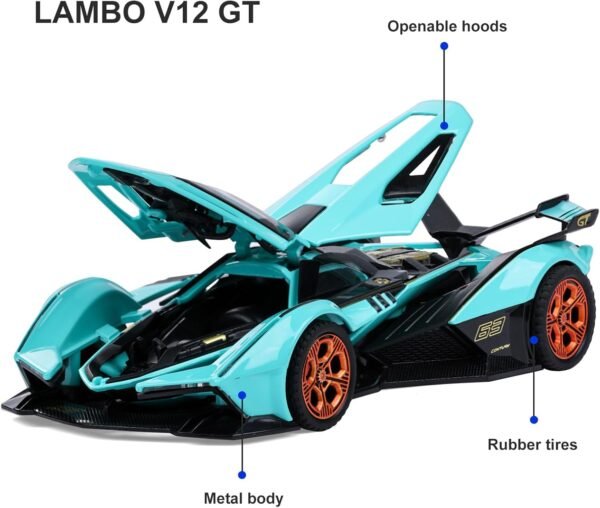 SASBSC Toy Cars Lambo V12 Sports Car Toy with Light and Sound Diecast Metal Model Cars for 3 Year Old Boys Pull Back Race Car Gift Toys for Kids Ages 3 Blue.jpg