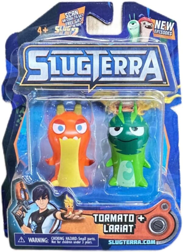 SLUGTERRA Mini Collectible Figurines Includes 2 Figures Featured in Epic Series Tormato Lariat Characters Toy for Kids Teens 2 Pack.jpg
