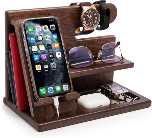 TESLYAR Wood Phone Docking Station for Men Desktop or.jpg