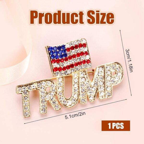 Trump Pin with USA Flag Crystal Trump Lapel Brooch Memorabilia Gift for 2024 United States Presidential Election white red blue.jpg