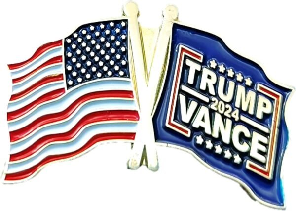 Trump Vance 2024 Lable Pin Badge Brooch for President USA.jpg