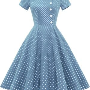 Wedtrend Womens 1950s Vintage Audrey Hepburn Style Cocktail Swing Dresses.jpg