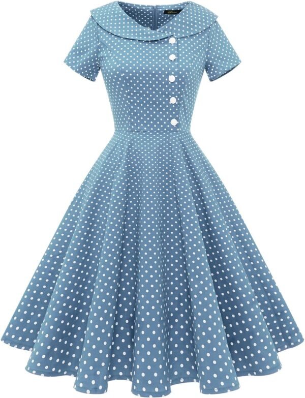 Wedtrend Womens 1950s Vintage Audrey Hepburn Style Cocktail Swing Dresses.jpg