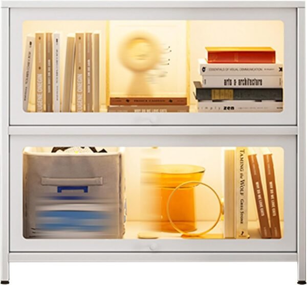 Wrought Iron Display CabinetTempered Glass Door Dust Proof Display Case Flip.jpg