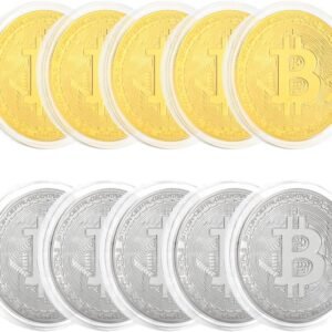 10 Pcs Bitcoin Coin Souvenir Gift with Coin Case Bitcoin.jpg