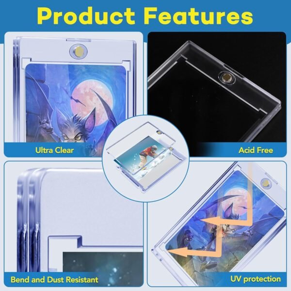 1754925852 32ct Magnetic Card Holders 35pt One Touch Card Holder U V Protection Hard Plastic Case for Trading Cards Display Case for Sports Baseball Football Game Cards.jpg