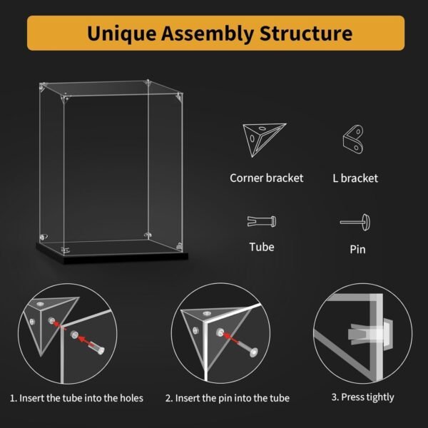 1755444253 Acrylic Display Case Compatible to Lego 75367 Venator Class Republic Attack Cruiser Display Cases for Collectibles Sturdy Protection for Your CollectibleBlack Base.jpg