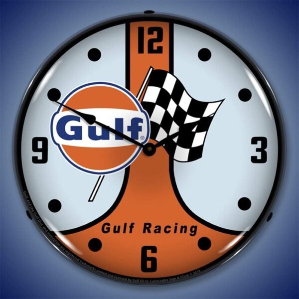 1756049052 Gulf Racing GT40 LED Wall Clock RetroVintage Lighted 14 inch.jpg