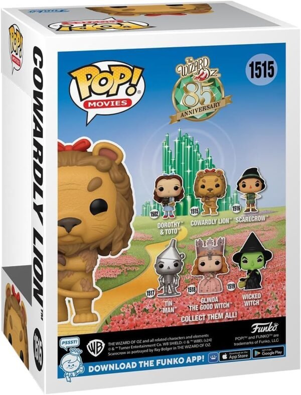 1756448655 POP Movies The Wizard of Oz 85th Anniversary Cowardly Lion Limited Edition Chase Funko Vinyl Figure Bundled with Compatible Box Protector Case Multicolor 3.75.jpg