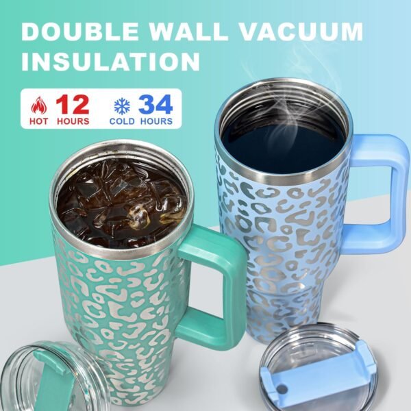 40 oz Tumbler with Handle and Straw 100 Leak Proof Travel Mug Stainless Steel Double Wall Vacuum Insulated Coffee Cup Keeps Cold For 34 Hours Dishwasher Safe White Leopard.jpg