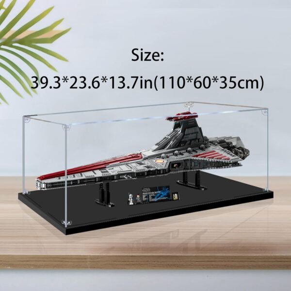 Acrylic Display Case Compatible to Lego 75367 Venator Class Republic Attack Cruiser Display Cases for Collectibles Sturdy Protection for Your CollectibleBlack Base.jpg
