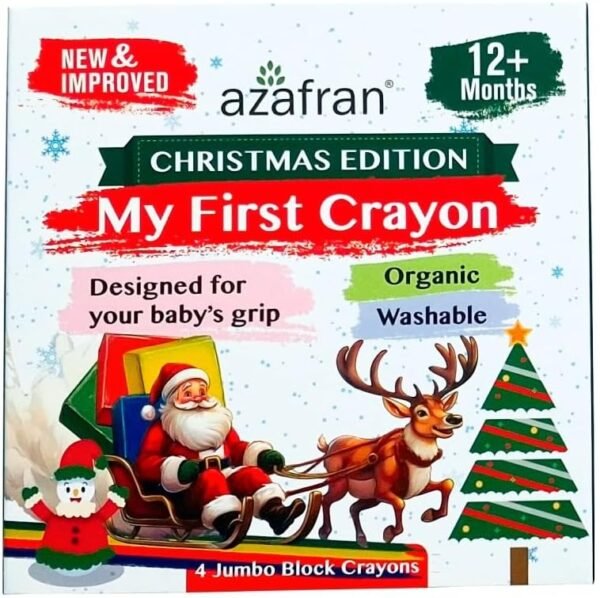 Azafran My First Crayon Christmas Edition 4 Jumbo Block Crayons.jpg
