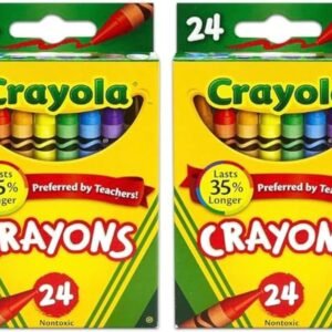 Crayola 24 Count Box of Crayons Non Toxic Color Coloring School.jpg