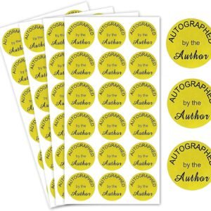 Easter Autographed by The Author Stickers 118 inch Gold Foil.jpg