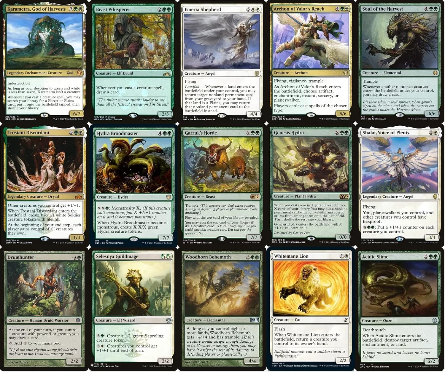 Green White RampDrawHuge Creature EDH Deck Custom Built Elite MTG Commander 100 Card.jpg