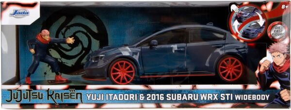 Jada Toys 2016 Subaru WRX STI wYuji Itadori Die Cast Figure Jujutsu Kaisen 124 Scale Collectible Car – Opening Doors Hood Trunk.jpg