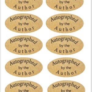 Kraft Autographed Label Stickers 1 x 2 Inch Oval Autographed.jpg