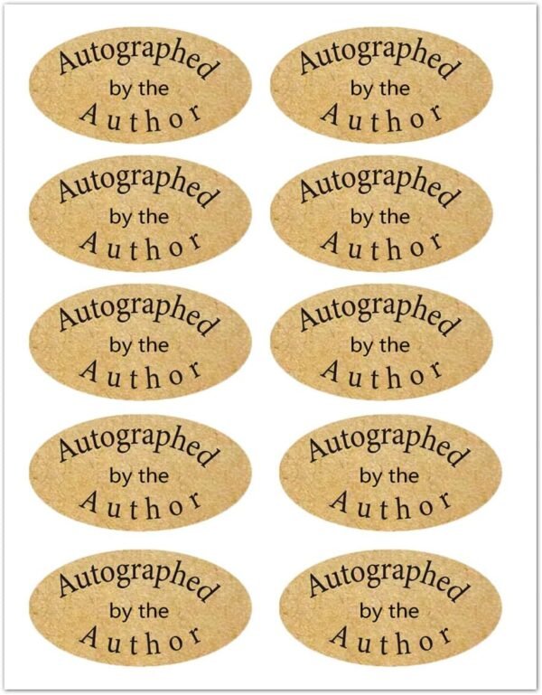 Kraft Autographed Label Stickers 1 x 2 Inch Oval Autographed.jpg