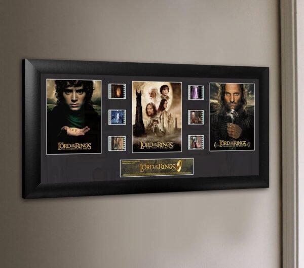 Lord of The Rings Trilogy FilmCells Framed Wall Art Presentation 20x11 with 6 clips of 35mm film and certificate of authenticity Limited Edition Collectible.jpg