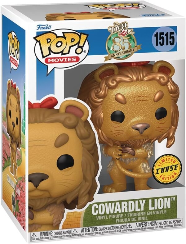 POP Movies The Wizard of Oz 85th Anniversary Cowardly Lion Limited Edition Chase Funko Vinyl Figure Bundled with Compatible Box Protector Case Multicolor 3.75.jpg