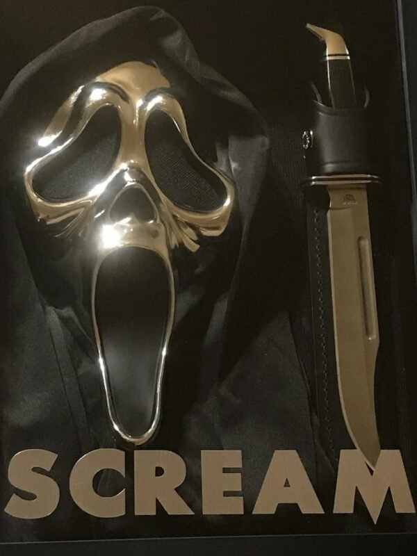 Scream Ghostface 25th Anniversary Limited Edition Shadow Box Display for 25th Anniversary Knife Sheath Included No Mask.jpg