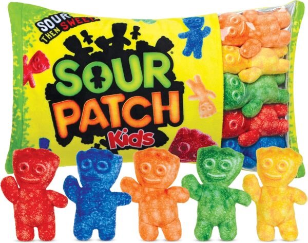 iscream Sour Patch Kids Package 18 x 12 Pillow Set with Mini SPK Candy Pillows.jpg