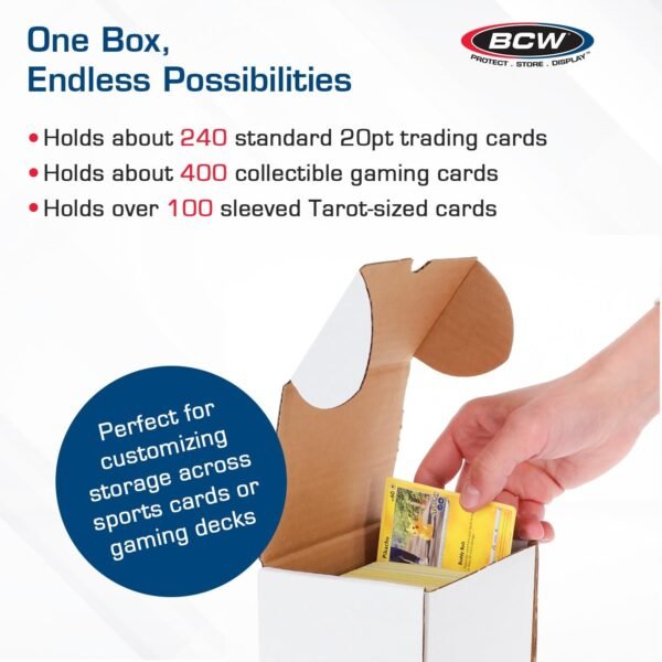 1758248653 Trading Card Storage Box 330 Count – 200 Pack Cardboard Organizer for Sports Cards Trading Card Games and Collectible Cards Assembly Required.jpg