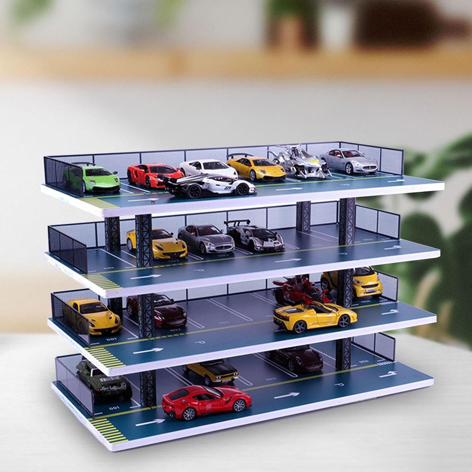 1759433055 132 Parking Lot Display Case Model Car Garage Acrylic Simulation Collectibles Scenery Mini Model Car Storage Home Decor 4 layers.jpg