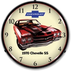 1970 Chevy Chevelle SS LED Wall Clock RetroVintage Lighted 14.jpg