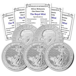2025 Lot of 5 1 oz British Silver Britannia.jpg