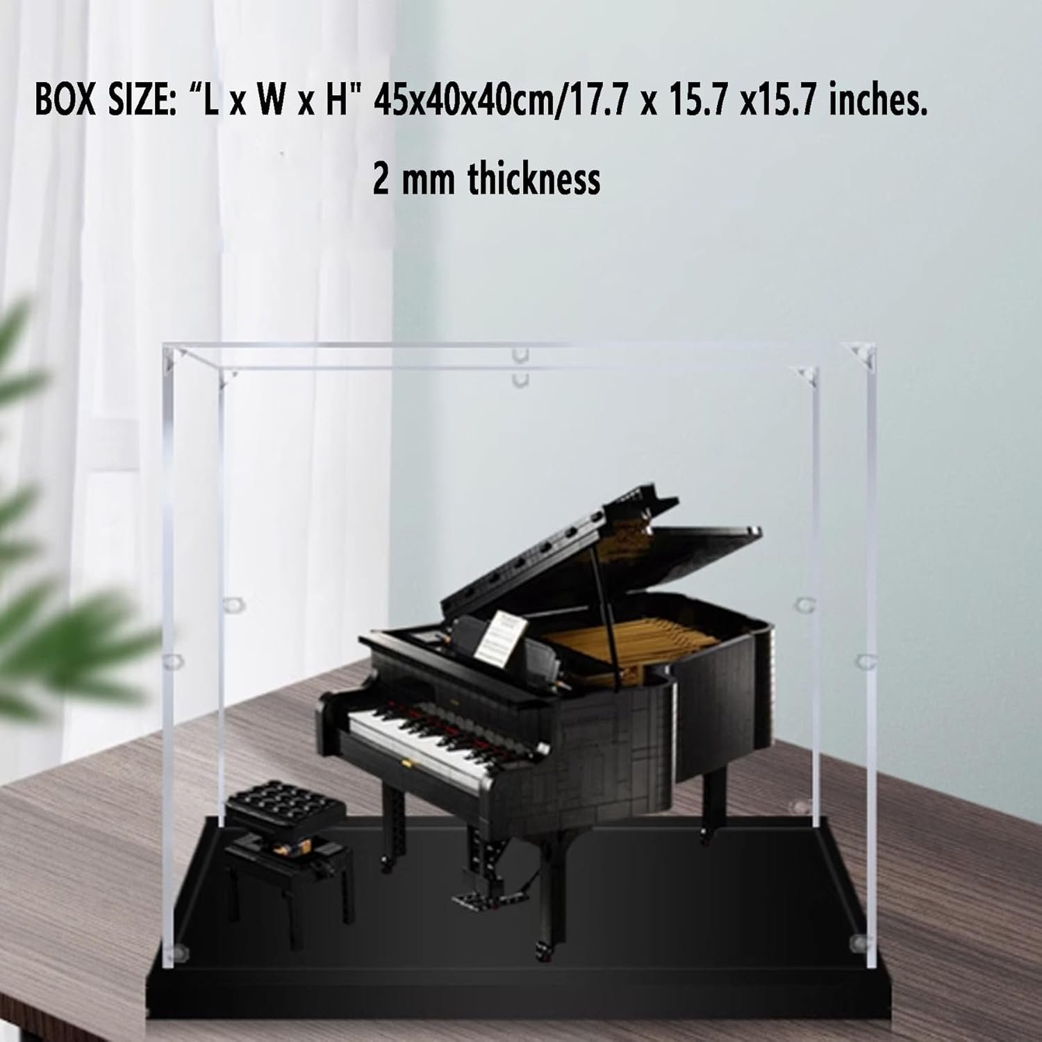 Acrylic Display Box Compatible with Lego 21323 Grand Piano Kit Collectible Gift Display Box Organizer Box Only Transparent HD 2mm.jpg