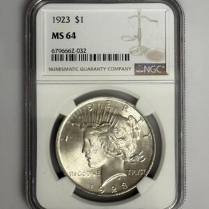 1923 Peace Dollar NGC MS 64 Silver 1 Legal Tender Coin.jpg