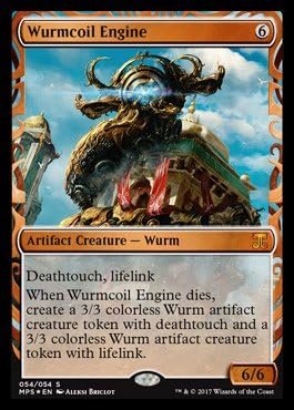 Magic the Gathering Wurmcoil Engine Foil Masterpiece Series.jpg