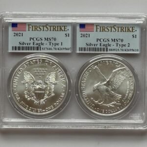 2021 Type 1 and Type 2 Silver Eagle Set PCGS.jpg